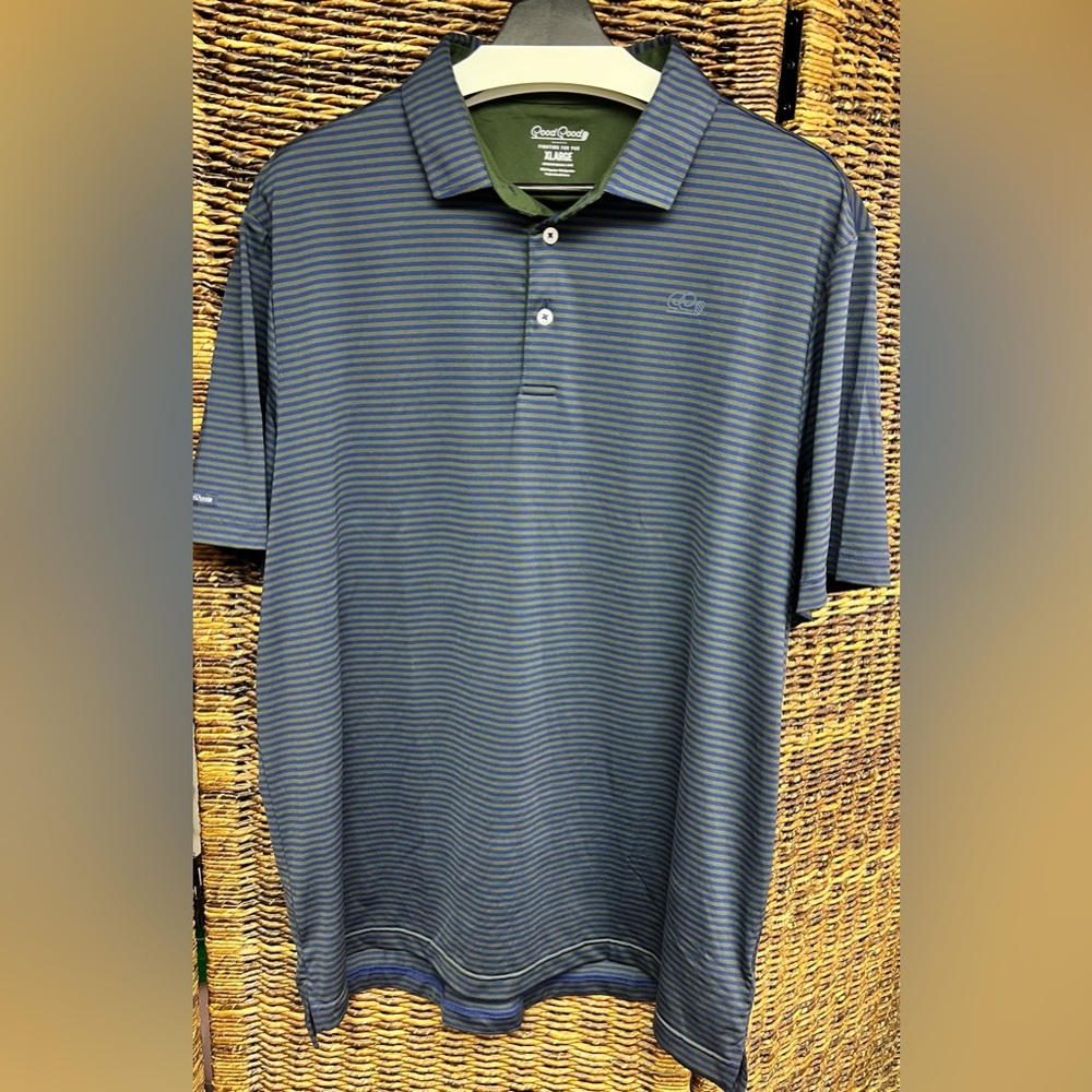 Good Good‎ Men’s Polo-Green/Blue, XLarge